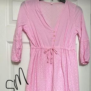 Pink dress with lining